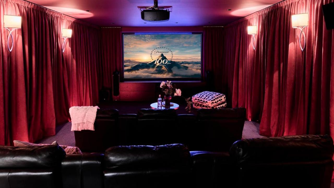 The Armadale residence comes with an impressive home theatre.