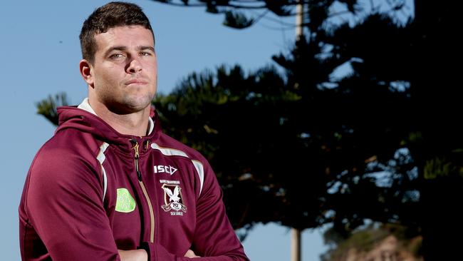 Sea Eagles Darcy Lussick ahead of Saturday’s game with the Storm at Brookvale. Picture: Annika Enderborg.