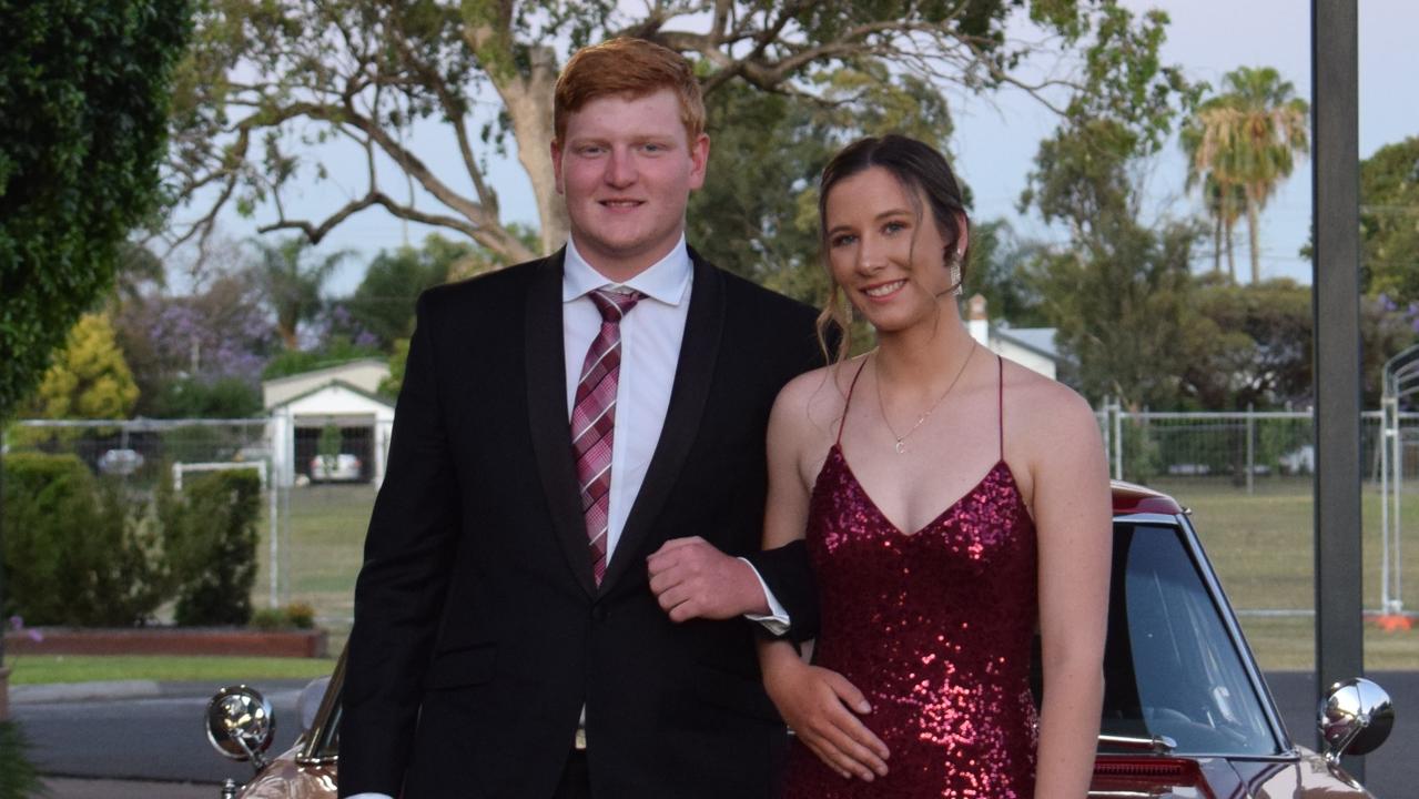 Hayden Taylor and Chloe Cann at the Our Lady of Southern Cross College formal 2022. Picture: Emily Devon.