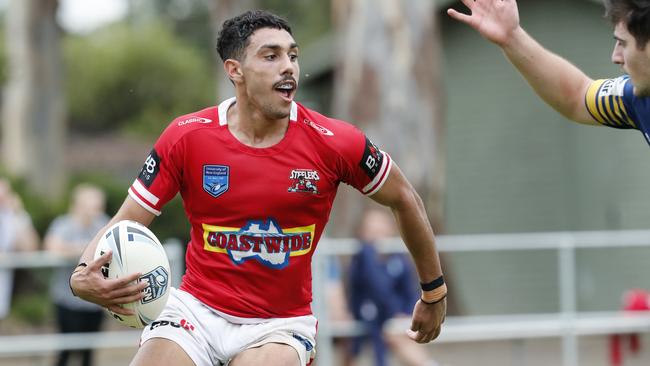 SG Ball match at New Era Stadium in Cabramatta today with Parramatta and the Steelers ended in a draw 20-20. Pictured is Parramatta number Steelers, 19 Tyrell Sloan.  Picture: David Swift.