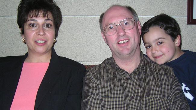 Hans Kunnen in 2005 reuniting with Leslie Castelucci, who took him in after the 9/11 attacks. Picture: David Swift