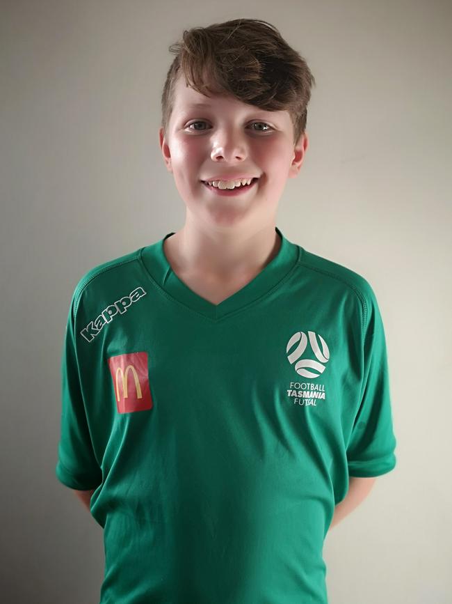 Tasmanian U12 futsal player Jackson Geary named among top performers at Futsal Nationals. Picture: Supplied