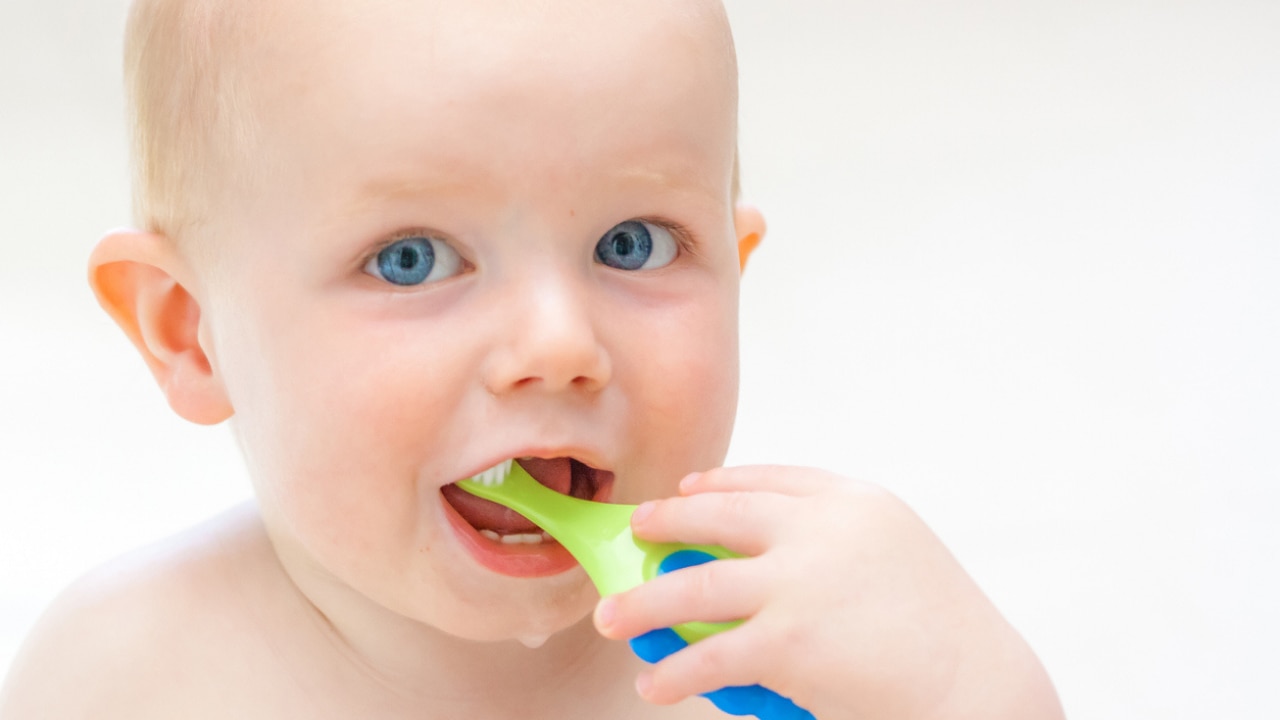 Best first deals toothbrush for baby