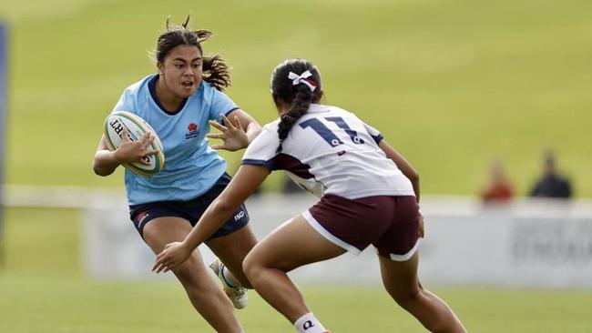 Action from the final day of the 2024 Australian Schools Rugby Championships. Picture: Rachel Wright.