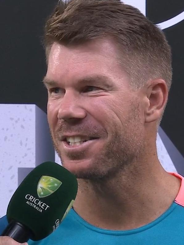 Warner confirmed it was his last home game in Australian colours. Photo: Fox Sports