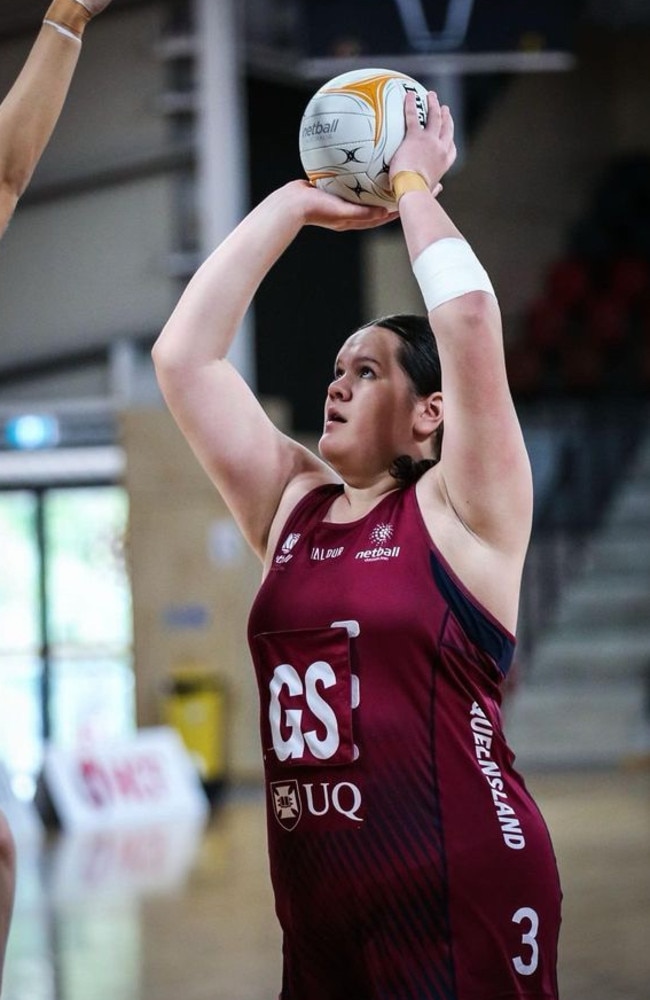 Tia Crombie for Queensland (QLD) netball 2023