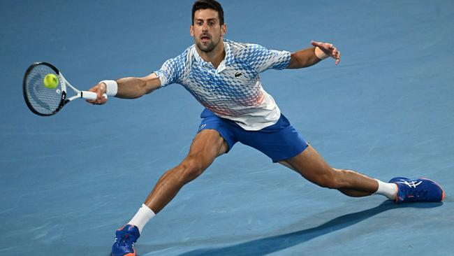 A world-renowned sports physician has dispelled theories that Australian Open champion Novak Djokovic’s hamstring injury is a sham, saying he could have played through a specific type of tear. Picture: Getty Images