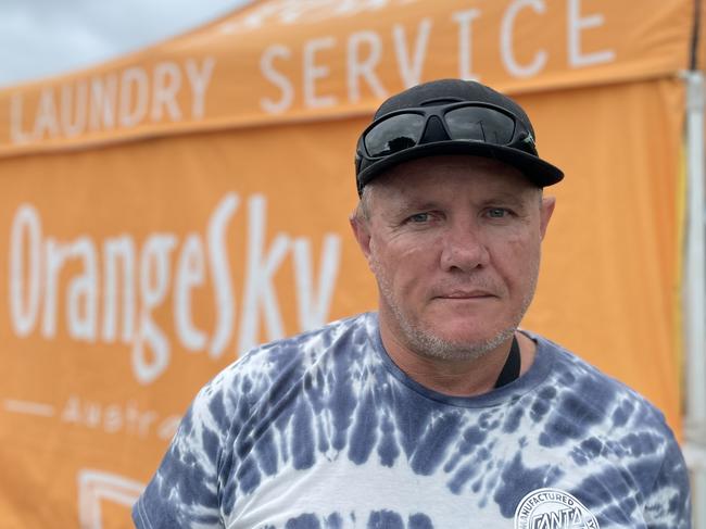 Orange Sky has helped Shane McCartney since it started in Mackay 5 years ago, who now helps others in return. Photo: Zoe Devenport