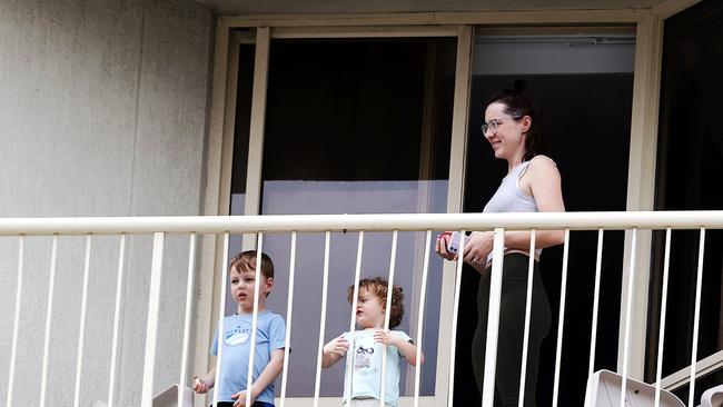 NRL families won’t be allowed to use hotel balconies while in quarantine. Picture: Nigel Hallett