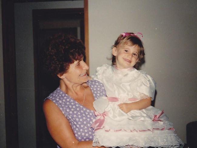 Suzan Delibasic as a child with her beautiful Nonna.