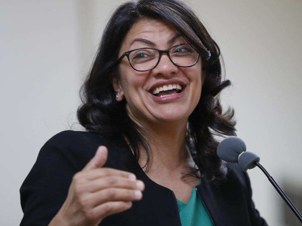 Rashida Tlaib, a Michigan Democrat and one of only two Muslim women in Congress, said she would ‘always speak truth to power’. Picture: AP Photo/Paul Sancya 