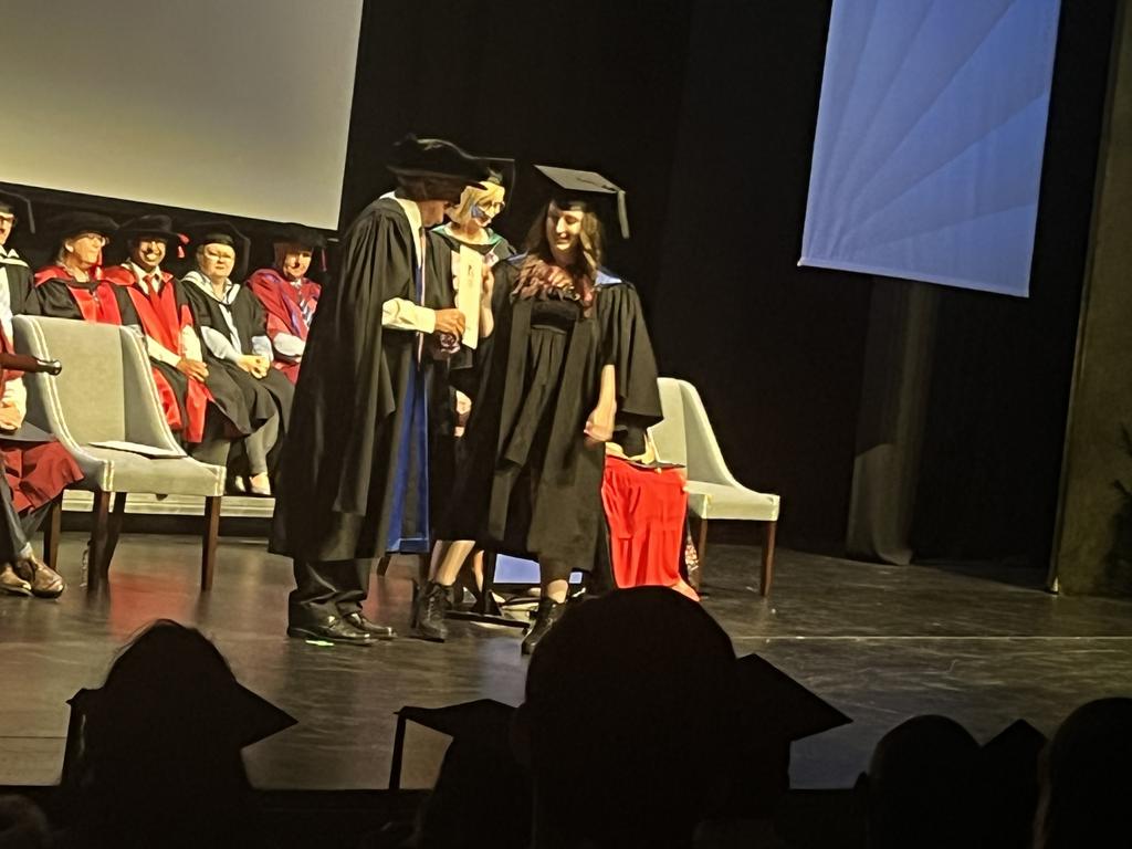 The University of the Sunshine Coast graduation ceremony at Maryborough's Brogla Theatre.