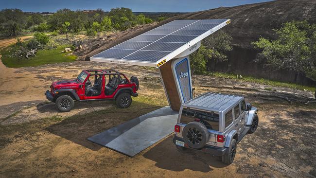 Jeep's Wrangler 4xe offers plug-in hybrid power.