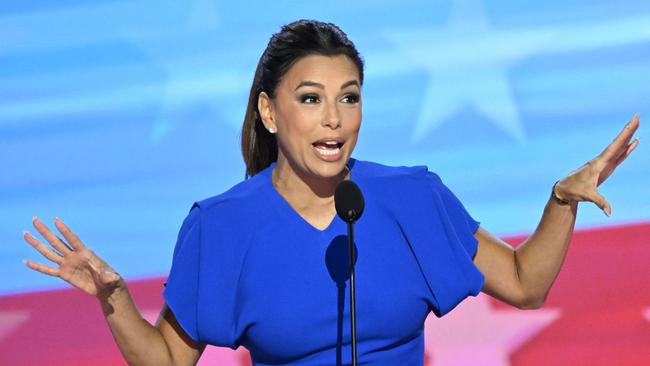 Eva Longoria remains an important spokesperson as the Democrats attempt to arrest a decline in support from Latino and Latina voters. Picture: Mandel Ngan/AFP