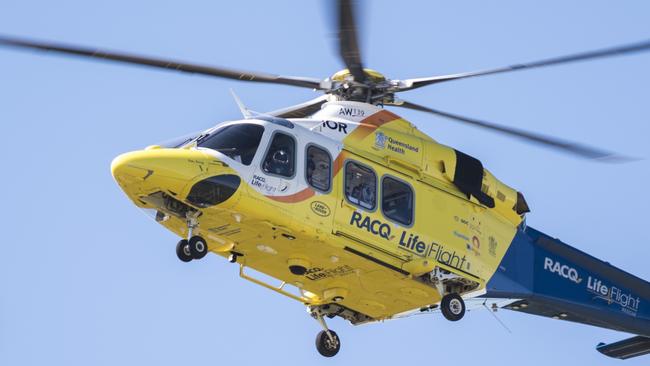 Paramedics are treating a person for serious head injuries after a vehicle and pedestrian incident in the Gympie region on Saturday, August 14, 2021. File Picture: Kevin Farmer