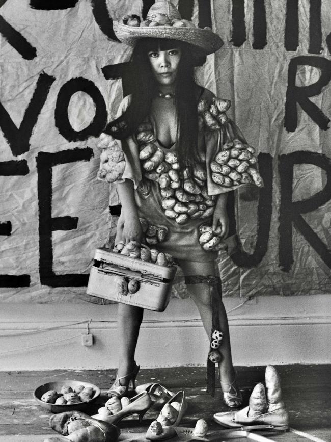 Yayoi Kusama pictured in 1971. Picture: Thomas Haar