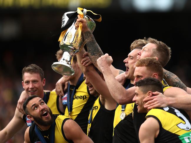 While it’s all but certain the last match of the season will not be played at the MCG, Premier Daniel Andrews says the Grand Final public holiday is staying put. Picture: Getty Images