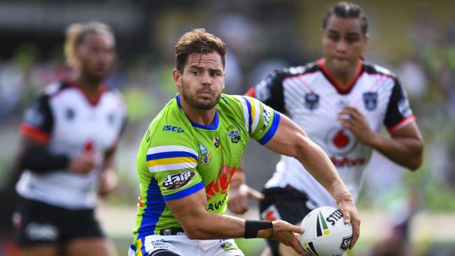 Aidan Sezer has settled his future with the Raiders, opting to extend his stay with club until 2020. Picture: AAP