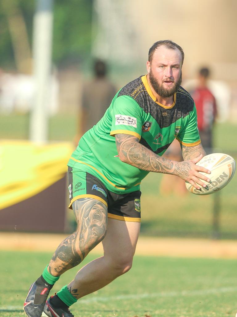 Bradley Hansen in the NRL NT A-Grade match between Nightcliff Dragons and Palmerston Raiders. Picture: Glenn Campbell