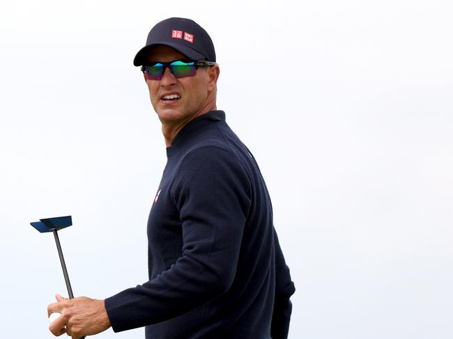 Adam Scott is edging closer to playing for the Internationals at this year’s Presidents Cup. Picture: Harry How/Getty Images