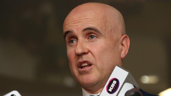 NSW Education Minister Adrian Piccoli announced a record education spend in the 2016-17 Budget. But there are no plans to add classrooms or new schools in the Balmain state electorate, which has eight of the most overcrowded public schools. Picture: Richard Dobson