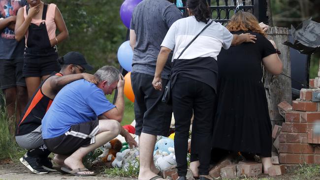 Shane and Sheldon’s father Joseph Shorey at the memorial. Picture: Jonathan Ng