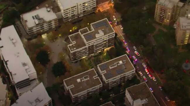 Emergency services rushed to the Riverwood apartment block after reports of a concern for welfare. Picture: ABC