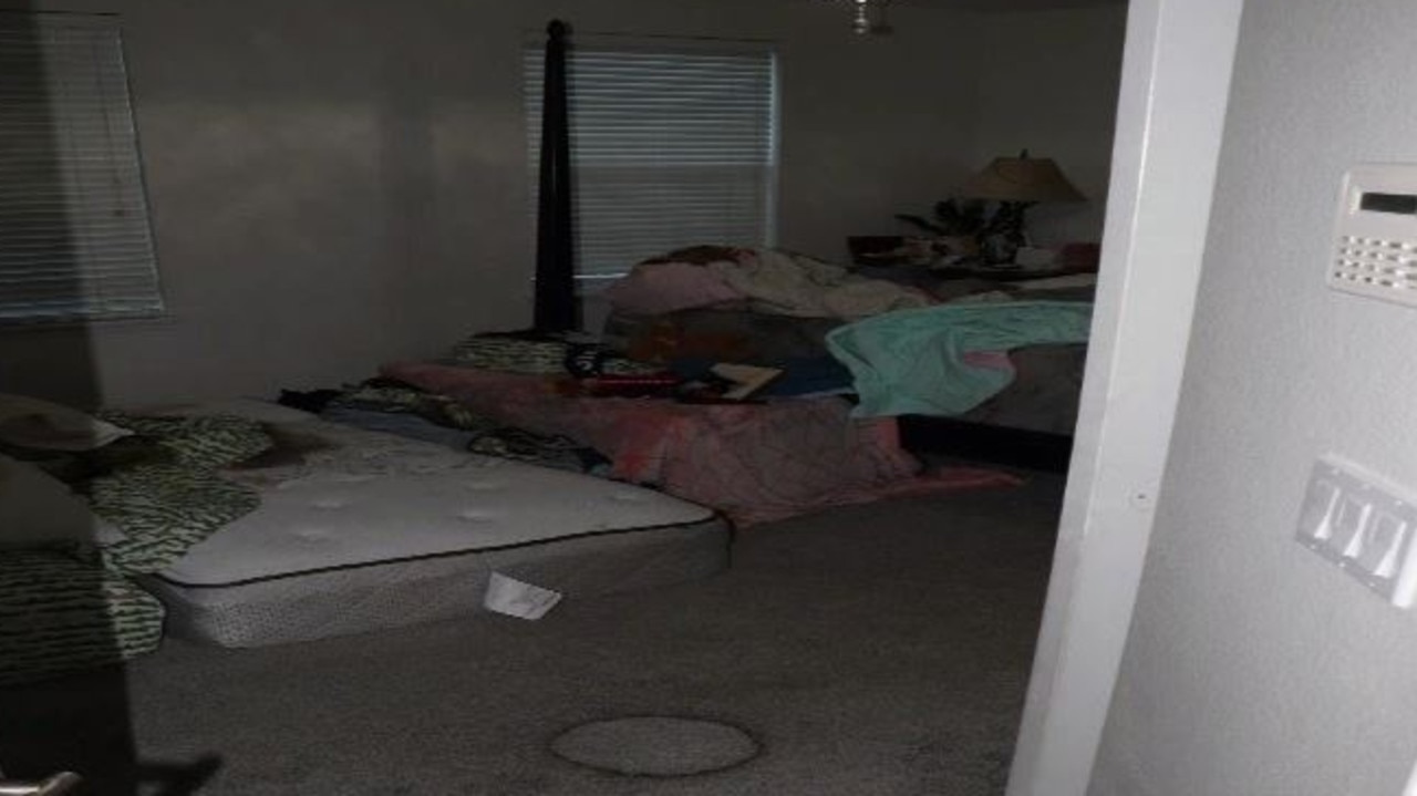 The room where Ms Todt, Aleksander, Tyler and Zoe were found dead. Picture: Orlando Police Department.