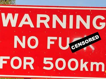 Sign on the Barkly Stock Route in the Northern Territory photographed by Steve Strike