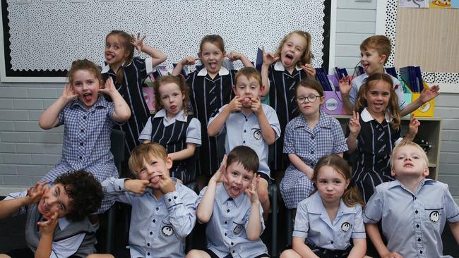 Christian College Bellarine Class Prep S Back row L-R: Audrey Linke, Hazel Sheedy, Giselle Andrews, Calum Walsh. Middle row: Jocelyn Steel, Evie Aydon, Hugo Harding, Edith Thomas, Isla Keogh. Front row: Finn Mulcahy, Percy Richards, Remi Spratling, Aurie Selby, Liam Kennedy.