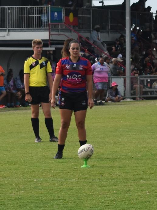 Open women's grand final between Kulpiyam and Coastal Neurs at the Mackay Indigenous Rugby League Carnival. Picture: Mitch Bourke.