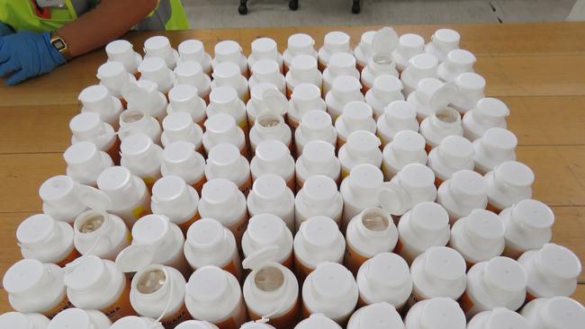 Australian Border Force intercepted 13 shipments of ephedrine. Picture: ABF