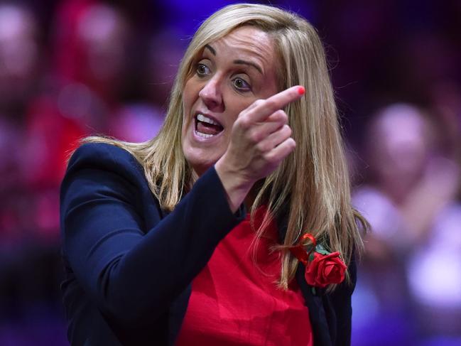 Tracey Neville during her time as head coach of England. Picture: Nathan Stirk/Getty Images