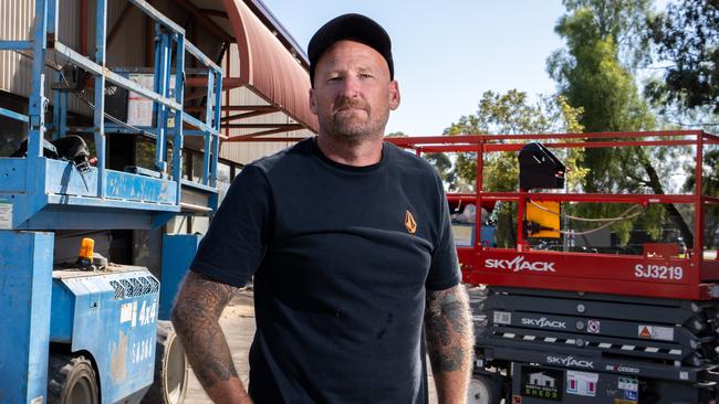 Nathan Clifford closed down Mojo Outdoor Constructions in February after seven years of trade. Picture: Morgan Sette