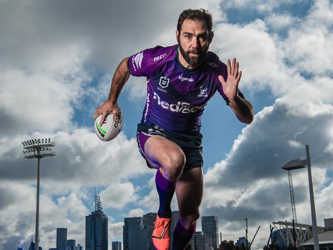 Melbourne Storm captain Cameron Smith in Melbourne. Picture: Jason Edwards