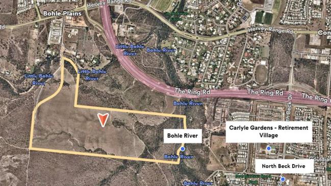 Proposed location for Maidment Group's future MacKinnons Reach estate in Gumlow. Picture: Supplied.