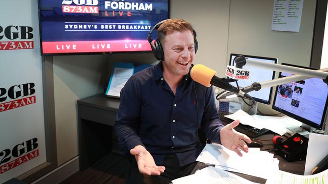 2GB radio host Ben Fordham. Picture: John Feder