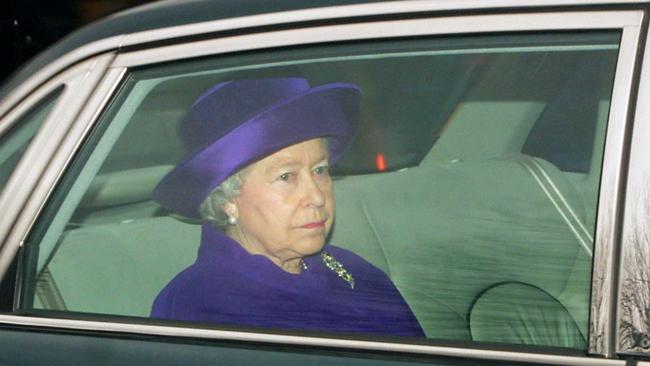 Queen Elizabeth II arrives at Kensington Palace. Picture: Getty Images