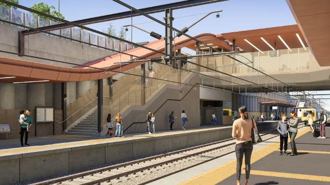 A revamped Ringwood East railway station according to an artist’s impression.