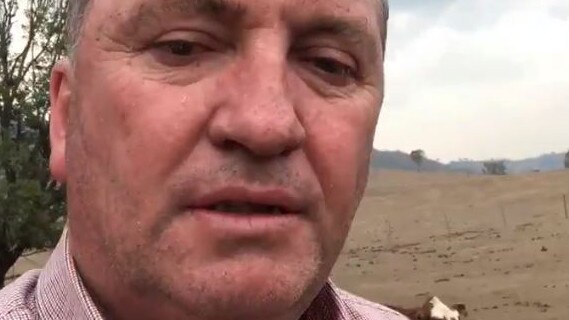 Twitter video grab from Barnaby Joyce's Christmas message.