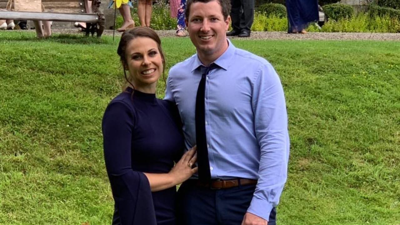 Samantha Cirillo and Aaron Leeson-Woolley announce their engagement. Picture: Supplied
