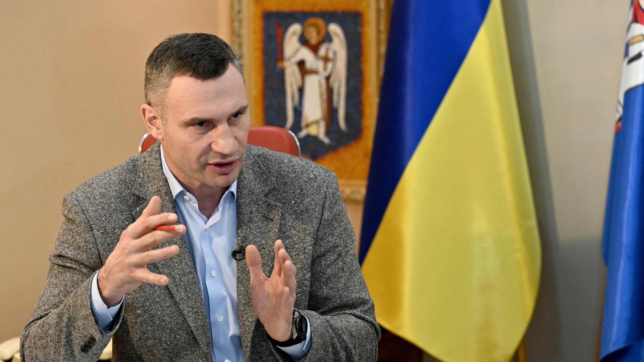 Heavyweight boxing champion, turned Kyiv mayor Vitali Klitschko. Picture: AFP