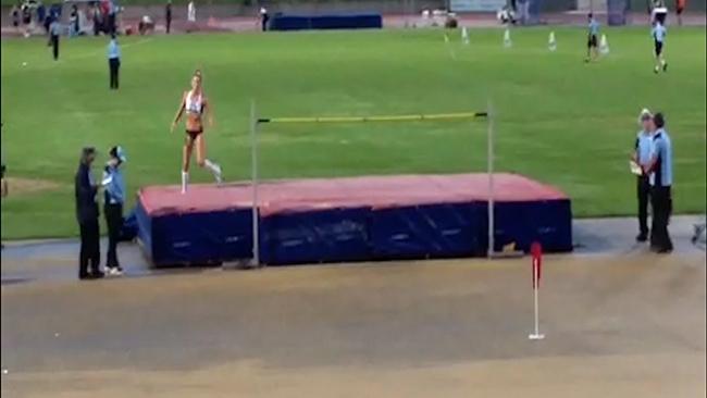 Amy Pejkovic jumps 1.86m at NSW Championships