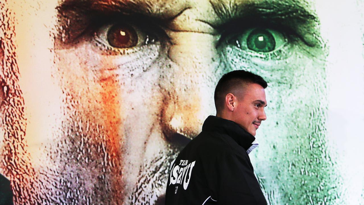 Tim Tszyu at Monday’s official press conference.