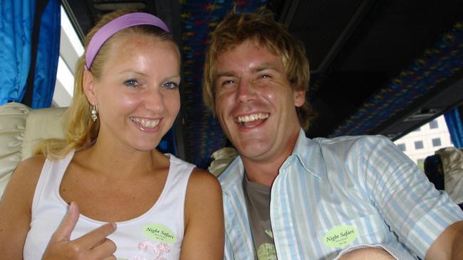 Lisa Padgham and Luke Campbell together in early 2005. Photo: Supplied