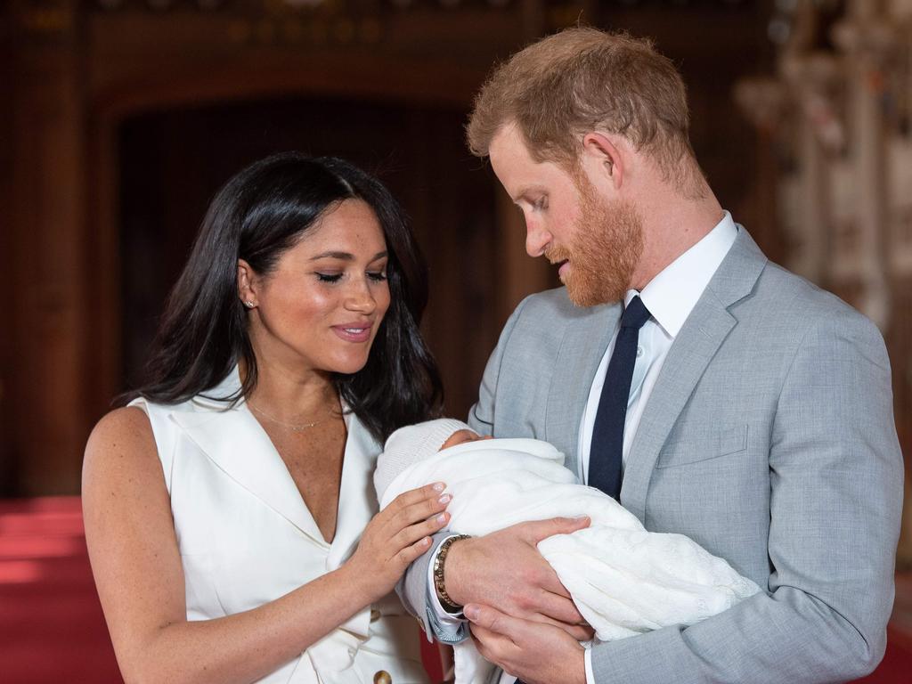 The couple’s decision to broadcast Archie’s first words raised eyebrows across the UK. Picture: Dominic Lipinski / POOL / AFP