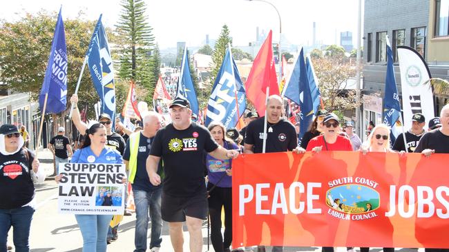 Port Kembla was named alongside Newcastle and Brisbane as a potential site for a new east coast base by the former Morrison government. Picture: Melanie Barnes.