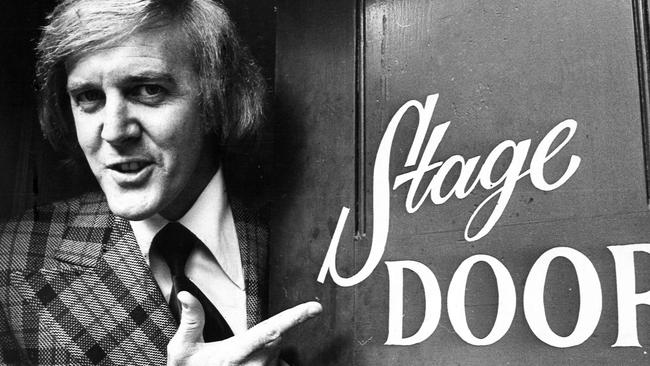 At the peak of his powers in the ‘70s, Barry Crocker at the stage door. Picture: SUPPLIED