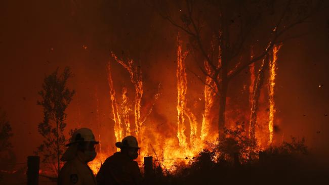 Crews at work early on Friday morning in Salt Ash. Picture: AAP