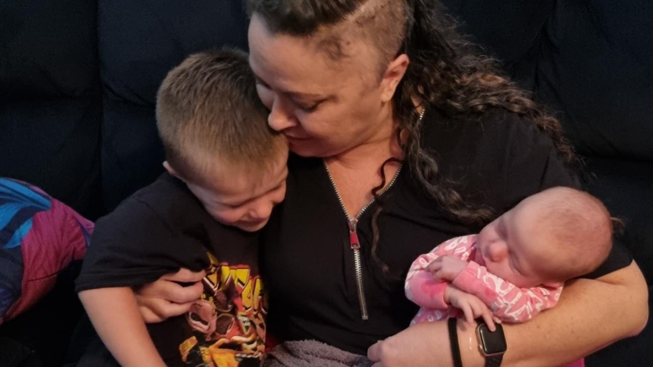 Mary Ingeri pictured with grandchildren Harley and Amity.